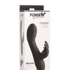 Curve Novelties Power Bunnies Cuddles 10x Silicone Rabbit Vibrator - Black