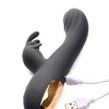 Curve Novelties Power Bunnies Cuddles 10x Silicone Rabbit Vibrator - Black