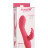 Curve Novelties Power Bunnies Huggers 10x Silicone Rabbit Vibrator - Pink