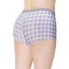 Crystal Pink Buffalo Check Print Short Grey/Pink OS/XL