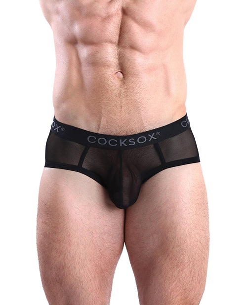 Cocksox Mesh Contour Pouch Sports Brief Black Shadow LG