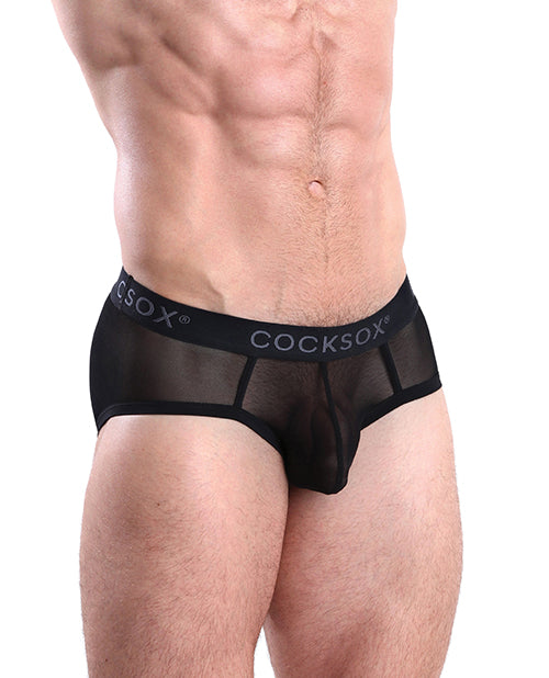 Cocksox Mesh Contour Pouch Sports Brief Black Shadow XL