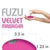 Fuzu Velvet Massager - Neon Pink