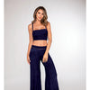 Soft Rib Knit Jersey Pajama Camisole & Wide Leg Pant - Nocturnal