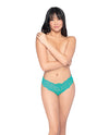 Simply Sexy Lace Tanga Open Crotch Panty Turquoise SM