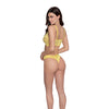 Simply Sexy Floral Stretch Lace Bra & Thong Citrus MD