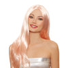 Long Straight Layered Adjustable Wig - Rose Gold