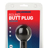 Round Butt Plug - Medium Black