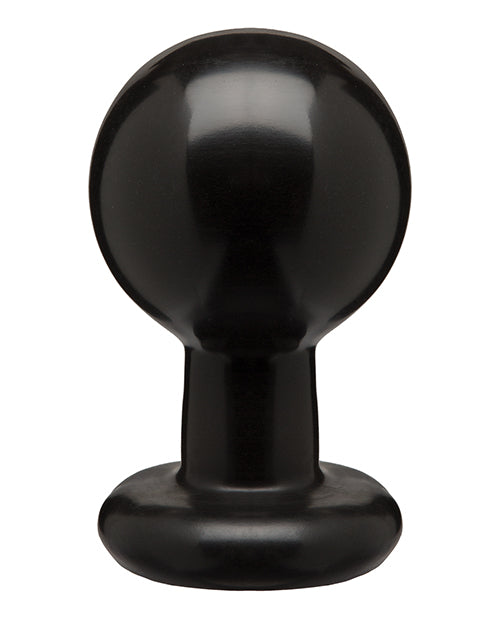 Round Butt Plug Large - Black