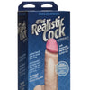 Realistic 6" Ultraskyn Cock w/Balls - White