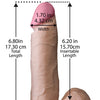 Realistic 6" Ultraskyn Cock w/Balls - White