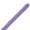 Crystal Jellies 18" Double Dong - Purple