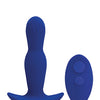 A Play Expander Rechargeable Silicone Anal Plug w/Remote - Royal Blue