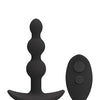 A Play Shaker Rechargeable Silicone Anal Plug w/Remote - Black