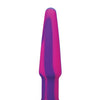 A Play 4" Groovy Silicone Anal Plug - Multicolor/Pink