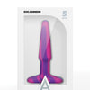 A Play 5" Groovy Silicone Anal Plug - Multicolor/Pink