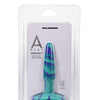 A Play 4" Groovy Silicone Anal Plug - Ocean