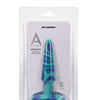 A Play 5" Groovy Silicone Anal Plug - Ocean