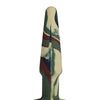 A Play 4" Groovy Silicone Anal Plug - Camouflage