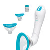Bloom Intimate Body Automatic Vibrating Rechargeable Pump - Sky Blue/White