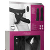 Body Extensions Be Naughty Vibrating 4 Piece Strap On Set - Black