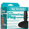 Vac-U-Lock Large Suction Cup Plug - Black