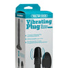 Vac-U-Lock Vibrating Remote Plug w/Snaps - Black