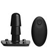 Vac-U-Lock Vibrating Remote Plug w/Snaps - Black