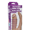 Vac-U-Lock Double Penetrator - White