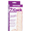 Vac-U-Lock 7" Raging Hard on Realistic Cock - White