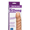 Vac-U-Lock 6" Raging Hard On Realistic Dong - White