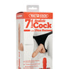 Ultra Harness 2 Set 2 w/7" Realistic Dong & Powder - Flesh