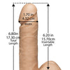 Ultra Harness 2 Set 2 w/7" Realistic Dong & Powder - Flesh