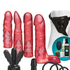 Vac-U-Lock Vibrating Crystal Jellies Set w/Wireless Remote - Pink