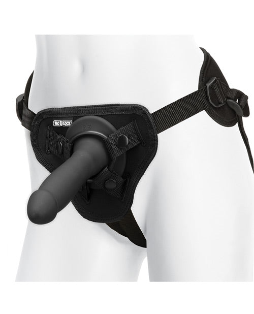 Vac-U-Lock Smooth Silicone Vibrating Pleasure Set - Black