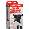 Vac-U-Lock Ripple Vibrating Pleasure Set - Black