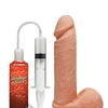 The D 8" Perfect D Squirting w/Balls - Vanilla