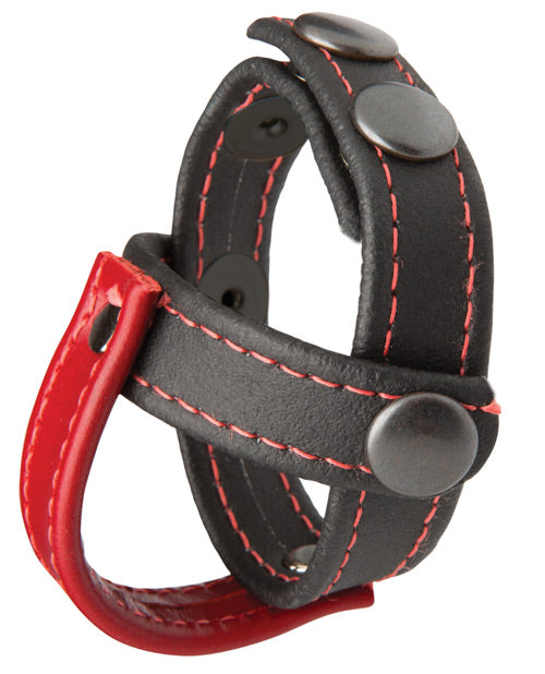 Kink Cock & Ball Sub Presenter - Black/Red