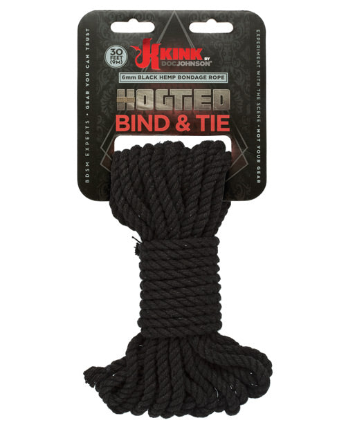 Kink Bind & Tie Hemp Bondage Rope - 30 ft - Assorted Colors