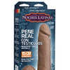 Noches Latinas Ultraskyn Pene Real Con Testiculos 6 " - Caramel
