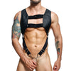 Dngeon Croptop Harness Cockring Black O/S