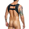 Dngeon Croptop Harness Cockring Black O/S