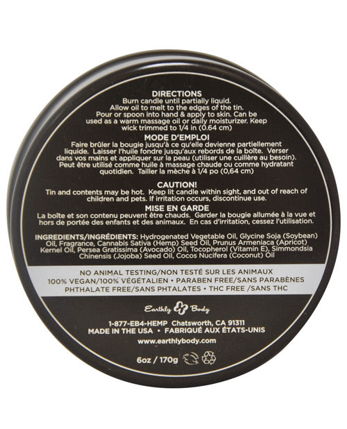 Earthly Body 3 in 1 Massage Candle - 6 oz Isle of You