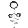 Easy Toys Fetish Set w/Collar, Ankle & Wrist Cuffs - Black