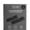 Easy Toys Clothes Pin Nipple Clamps - Black