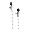 Easy Toys Big Nipple Clamps w/Chain - Silver