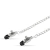 Easy Toys Big Nipple Clamps w/Chain - Silver