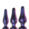 Hueman Comets Butt Plug Set of 3 - Purple