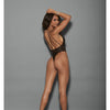 Euphoria Halter Teddiette w/Hose Black O/S
