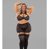 Euphoria Harness Lace Bra & Skirt w/Hose Black QN